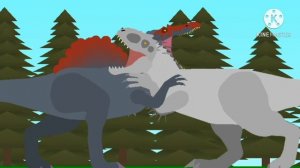 Индоминус Рекс Против Спинозавр