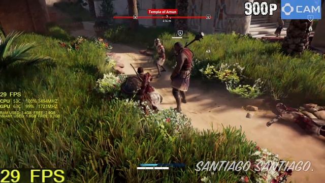 Assassin's Creed Origins - GT 1030 - G4560 - 1080p - 900p - 720p - Benchmark смотреть онлайн