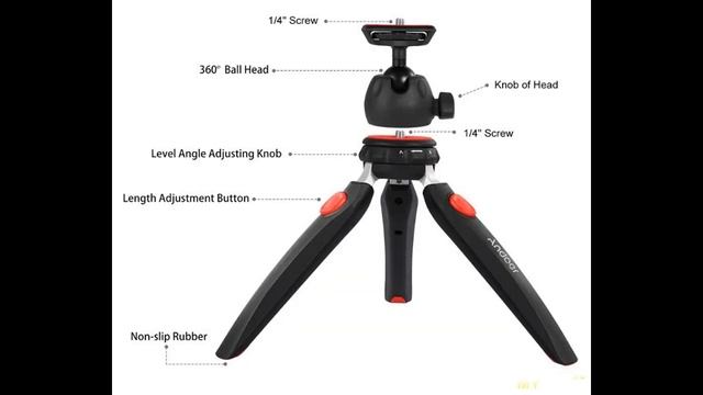 Andoer Mini Tripod. Маленький штатив по неплохой цене | #Обзор смотреть онлайн
