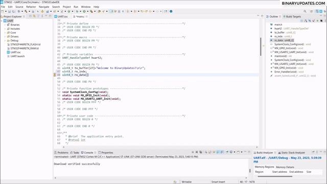 Serial UART with STM32 Microcontroller-Transmit and Receive Data смотреть онлайн
