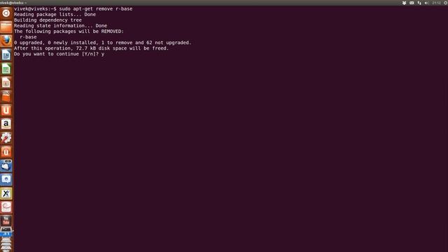 Uninstall R statistical tool from Ubuntu смотреть онлайн