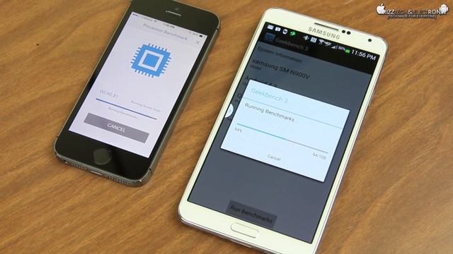 iPhone 5S VS Galaxy Note 3 Geekbench 3 Comparison смотреть онлайн