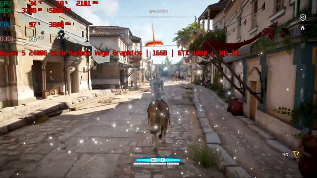 [AMD RYZEN 5 2400G + GTX1080] Assassins Creed Origins 플레이 영상 смотреть онлайн