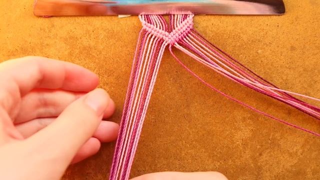 Cómo hacer pulsera de hilo fácil y ancha #20✨ Paso a Paso | DIY Macrame Friendship Bracelet смотреть онлайн