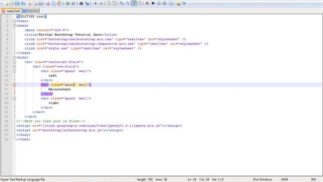 [TUT] Twitter BootStrap - Lesson 2 - Layouts 2 смотреть онлайн