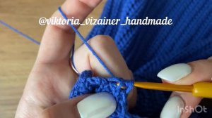 V-образный вырез горловины крючком