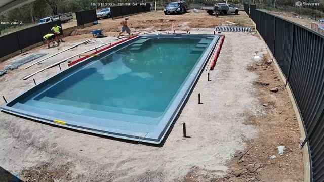 Complete swimming pool construction time lapse смотреть онлайн