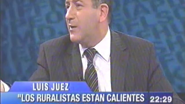 Luis Juez analizando el tema del conflicto campo-gobierno смотреть онлайн