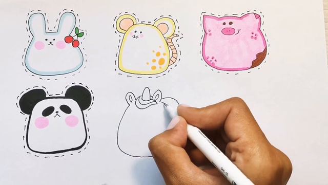 6 DIY идей для стикеров/наклейки заметки/как сделать каклейки для оформления личного дневника