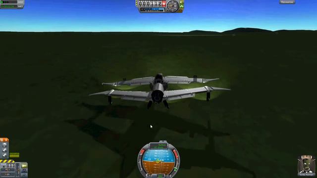 First VTOL Space Plane Test Recording - Kerbal Space Program