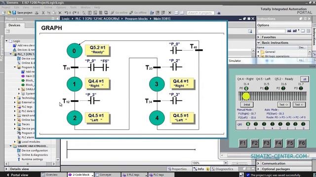 S7-1200. Пример программы для конвейера смотреть онлайн