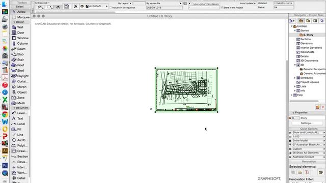 ARCHICAD INTRODUCTION 05 - IMPORT PDF смотреть онлайн