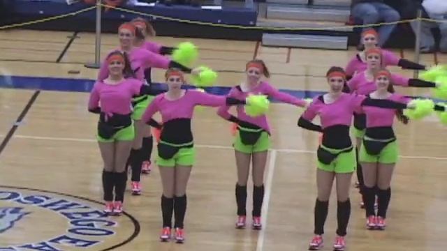 PNHS Poms - 80's Fitness Workout pom routine dance competition Salt N Pepa Push it Devo Whip It смотреть онлайн