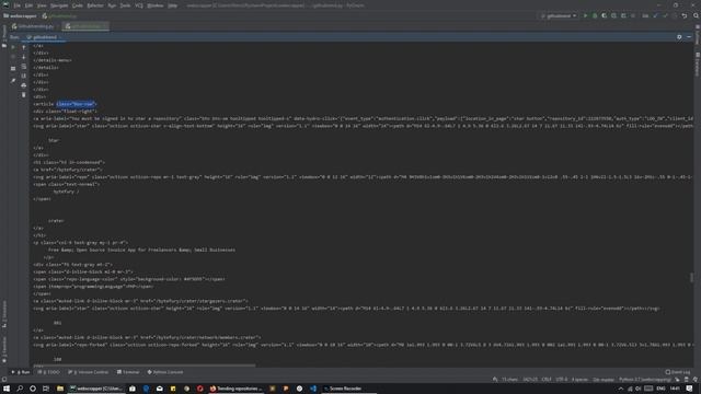 Webscraping using python || Scraping Github trending page || Pycharm || BeautifulSoup || RequestHtt смотреть онлайн