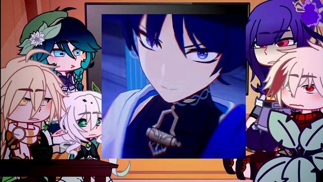 genshin characters react to wanderer / scaramouche || genshin impact || gacha club смотреть онлайн