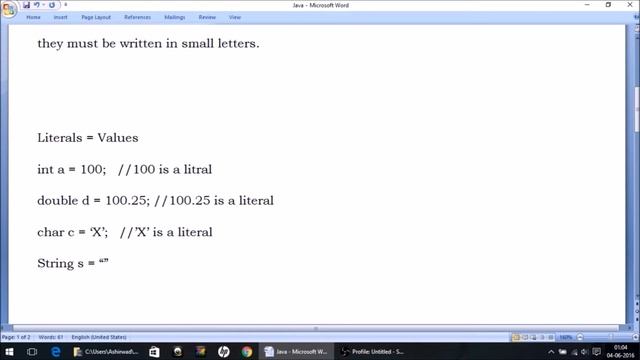 Tokens Part 4 - Keywords, Literals and Punctuators смотреть онлайн