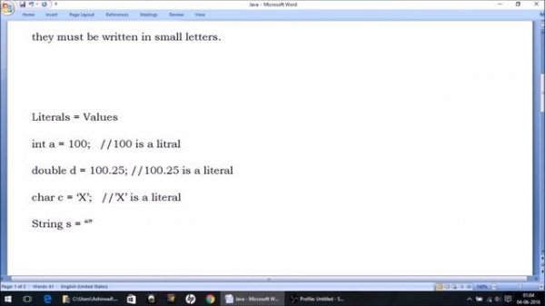 Tokens Part 4 - Keywords, Literals and Punctuators
