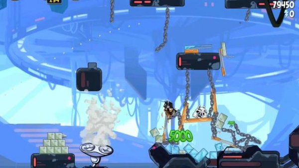 Angry Birds Star Wars 4-25 Cloud City 3 Star Walkthrough