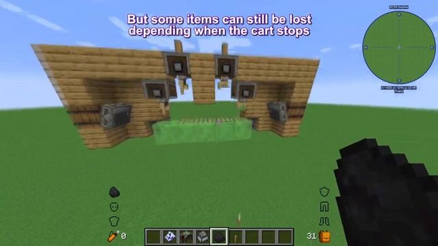 Minecraft Create Mod - 2 Way Flying Machine Minecart Powered