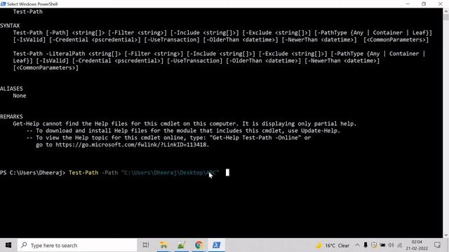PowerShell: Basic cmdlet Test Path смотреть онлайн