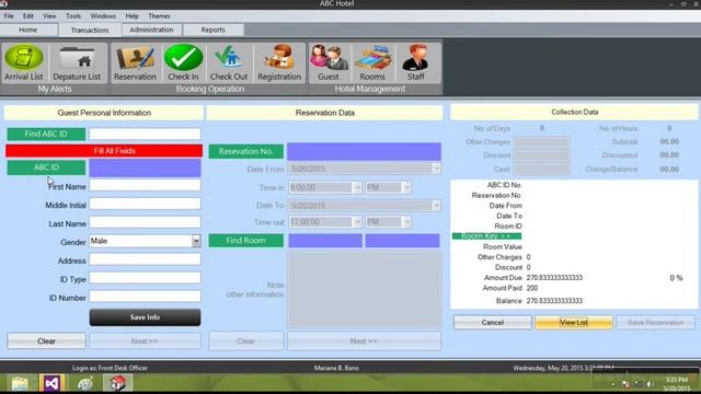 VB.net and MS SQL SERVER- Myproject(Hotel Reservation System) смотреть онлайн