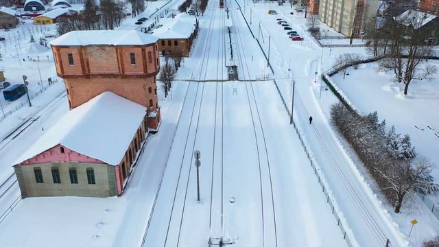 Зимний город. Tapa. Estonia. смотреть онлайн