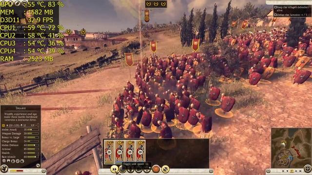 Total War: Rome II / 2 - i3 4150 - 8GB RAM - GTX 750 ti - 1080p смотреть онлайн