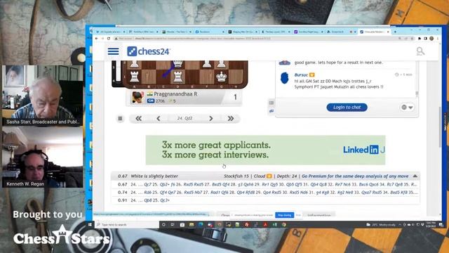 Chess Stars with Sasha Starr: Recent chess games and news смотреть онлайн