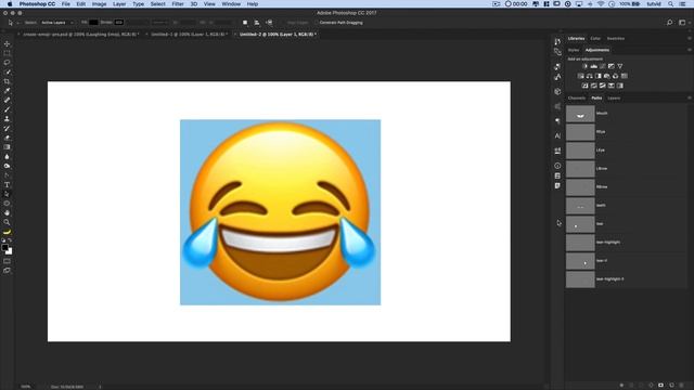 Create a Laughing Face Emoji Photoshop Tutorial смотреть онлайн