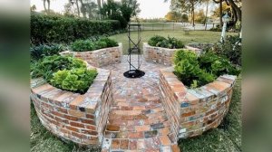 Красивые клумбы из камня и кирпича. Идеи клумб для дачи | Ландшафтный дизайн своими руками