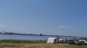 Отдых в палатке на Беловском море. Camping with a tent.