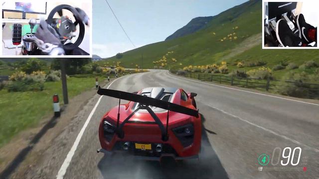 Best Drift Tune for the New Zenvo! - Forza Horizon 4 Steering Wheel + Pedals Gameplay смотреть онлайн