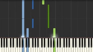 Alexandre Desplat  Benjamin And Daisy  [Piano Tutorial] Synthesia