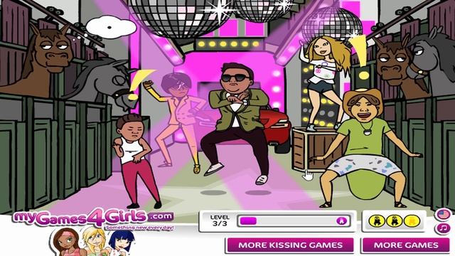 Gangnam Style Game for kids смотреть онлайн