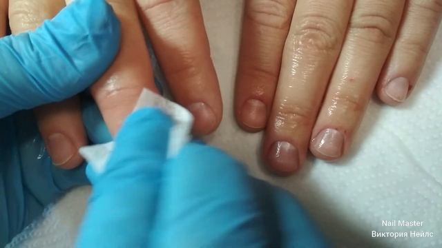 Маленькое преображение.Комби маникюр на коротких ногтях смотреть онлайн