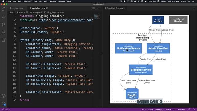 Intro to C4 Architecture Diagrams and C4 PlantUML extension смотреть онлайн