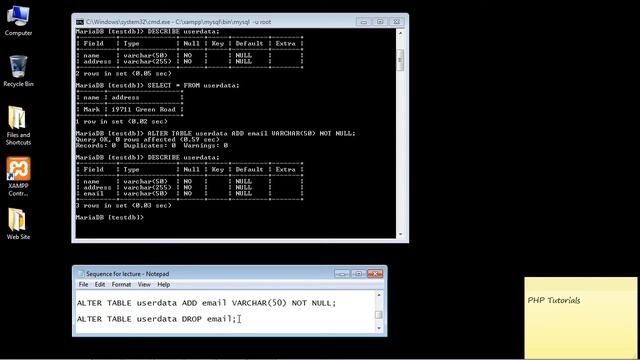 PHP Tutorial for Beginners - Adding and removing columns смотреть онлайн
