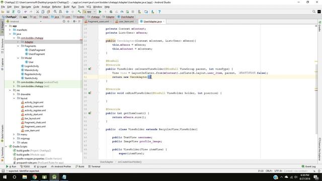 Chat App with Firebase Part 5 - Display Users - Android Studio Tutorial смотреть онлайн