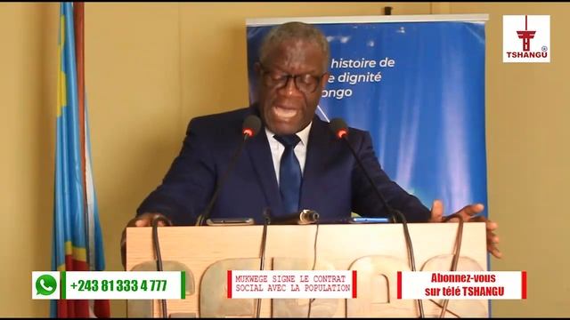 PONACONGO:DR MUKWEGE SIGNE LE CONTRAT SOCIALE ET S'ENGAGE À TRAVAILLER POUR L'INTÉRÊT DES CONGOLAIS смотреть онлайн