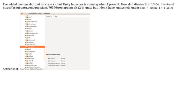 Ubuntu: Disable unity launcher on Alt + F2 смотреть онлайн