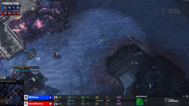 [SC2] SKillous (P) vs. HeroMarine (T) | ESL Open Cup EU #125 смотреть онлайн