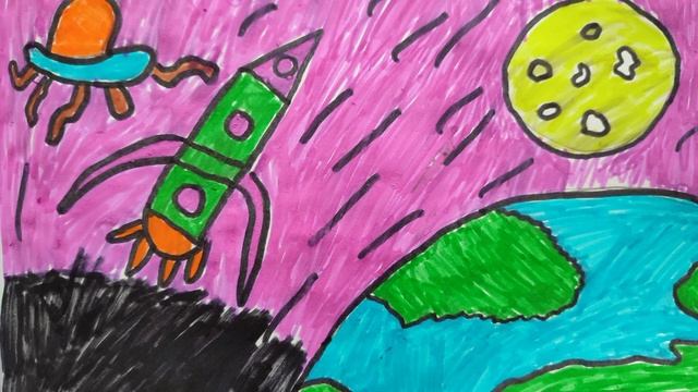 Космические приключения#НовоеГришино#рисование смотреть онлайн