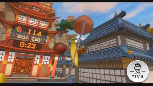VR игра Fruit Ninjia в 1КЛУБе виртуальной реальности #VRGomel смотреть онлайн