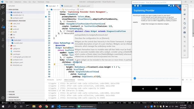 Flutter Provider Tutorial (Provider, ChangeNotifierProvider, MultiProvider, ProxyProvider) смотреть онлайн