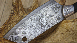 Как ЛЕГКО рисовать на металле. Любой рисунок. Я выбрал Самурая Сёгун