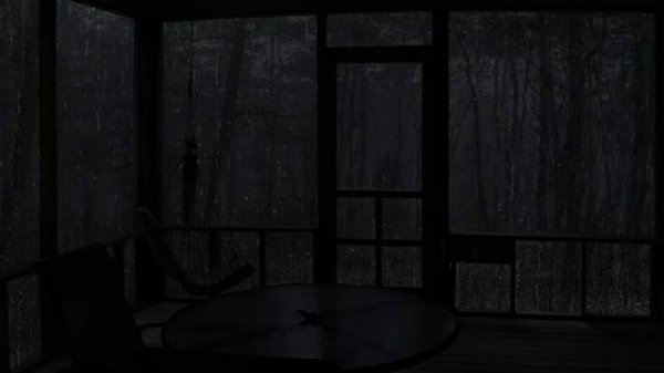 Black Screen Rain Sounds for Sleeping - Mysterious rain sound in dark room