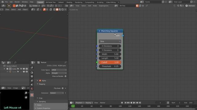 New Marching Squares and Texture Falloff nodes in Animation Nodes for Blender - Tutorial смотреть онлайн