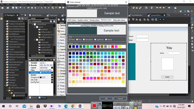 How to make a simple Game, Java Eclipse GUI (The Random Number Guesser Game) Part 1 смотреть онлайн