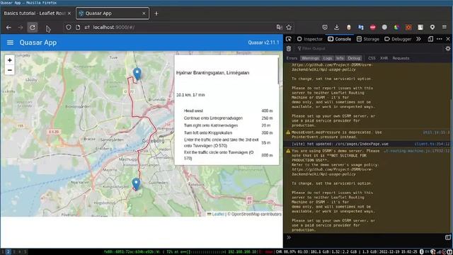 Quasar js - Create Route Direction in Leaflet смотреть онлайн