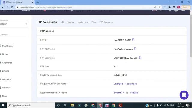 How to Create FTP Account on Hostinger 2022 | How to Use FTP Account on Hostinger | Use FileZilla смотреть онлайн